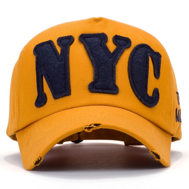 หมวกเบสบอล กันแดด ปักลายตัวอักษร Nyc สามารถปรับได้ เหมาะกับใส่กลางแจ้ง สําหรับผู้ชาย และผู้หญิง