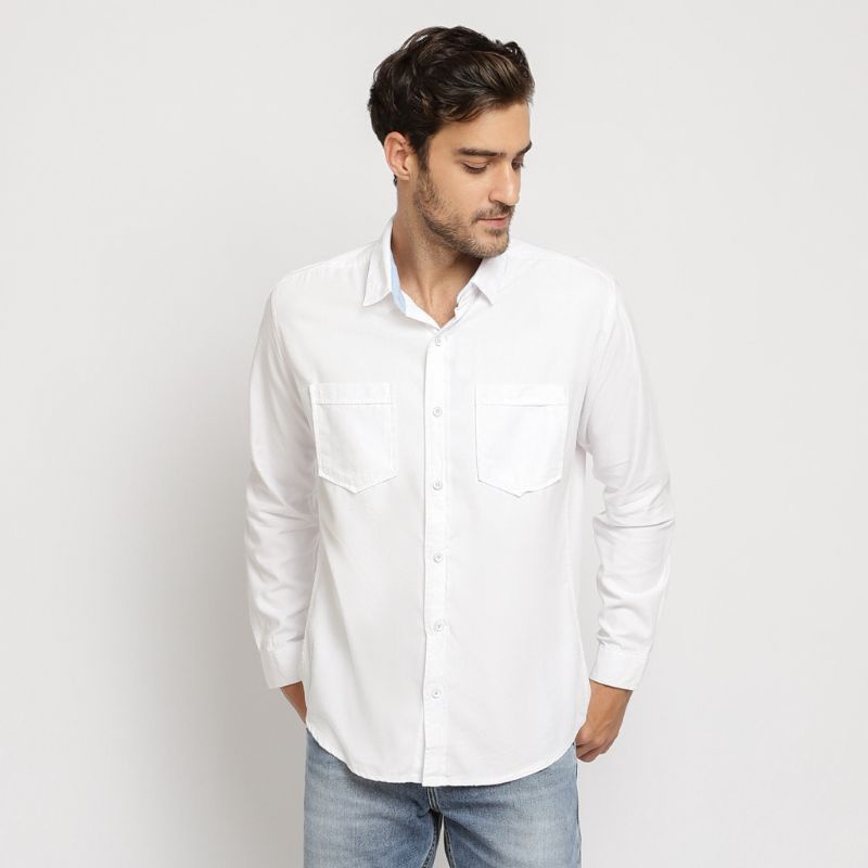 KEMEJA Original Floats เสื้อเชิ้ตสีขาวผู้ชาย KLL225/KL845