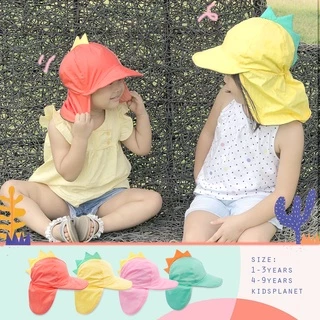 หมวกกันแดดเด็ก หมวกเด็ก แคมป์ปิ้ง เดินป่า ผ้าฝ้าย100% อายุ1-8ปี ของแท้จาก KidsplanetOfficial (3142K 3012K 2893K 2920K)