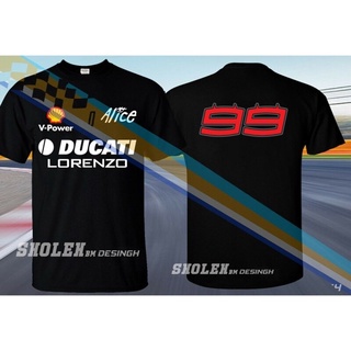 【leee】2021 Ducati Lorenzo 99 Motor Gp Edition Mens T-shirt Valentines Gift Oversize