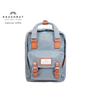 DOUGHNUT BAG : MACAROON MINI EARTH TONE : WASHED DENIM กระเป๋าโดนัทกันน้ำได้ ผลิตจากผ้าไนลอน 420D น้ำหนักเบา กระเป๋าเป้ (รหัสสินค้า 05561)