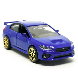 รถเหล็กมาจอเร็ต Majorette Subaru WRX STI สีน้ำเงิน ขนาด 1/64 ยาว 8 cm มือสอง #001