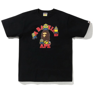 ใหม่ เสื้อยืดลําลอง แขนสั้น พิมพ์ลาย BAPE สําหรับผู้ชาย ผู้หญิง 0802