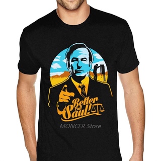 เสื้อยืดลําลอง แขนสั้น พิมพ์ลาย Better Call Saul Breaking Bad สําหรับผู้ชาย