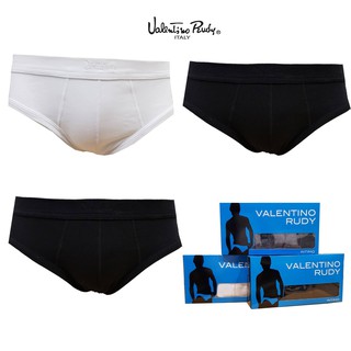 VALENTINO RUDY VH4-D333 เซ็ตกางเกงในชาย Classic Macho Brief Underwear (Pack 3 ตัว) มี 3 สี ขาว เทา ดำ