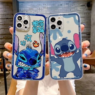 เคสโทรศัพท์มือถือ Tpu นิ่ม กันกระแทก ป้องกันกล้อง ลาย Stitch Lilo &amp; Stitch น่ารัก แฟชั่น สําหรับ iPhone 11 12 13 pro max XS X XR XSMax 7 8 6 6s plus SE 2020