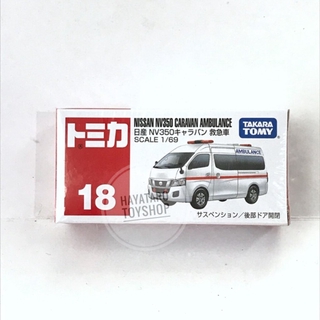 Tomica no.18 NISSAN NV350 CARAVAN AMBULANCE