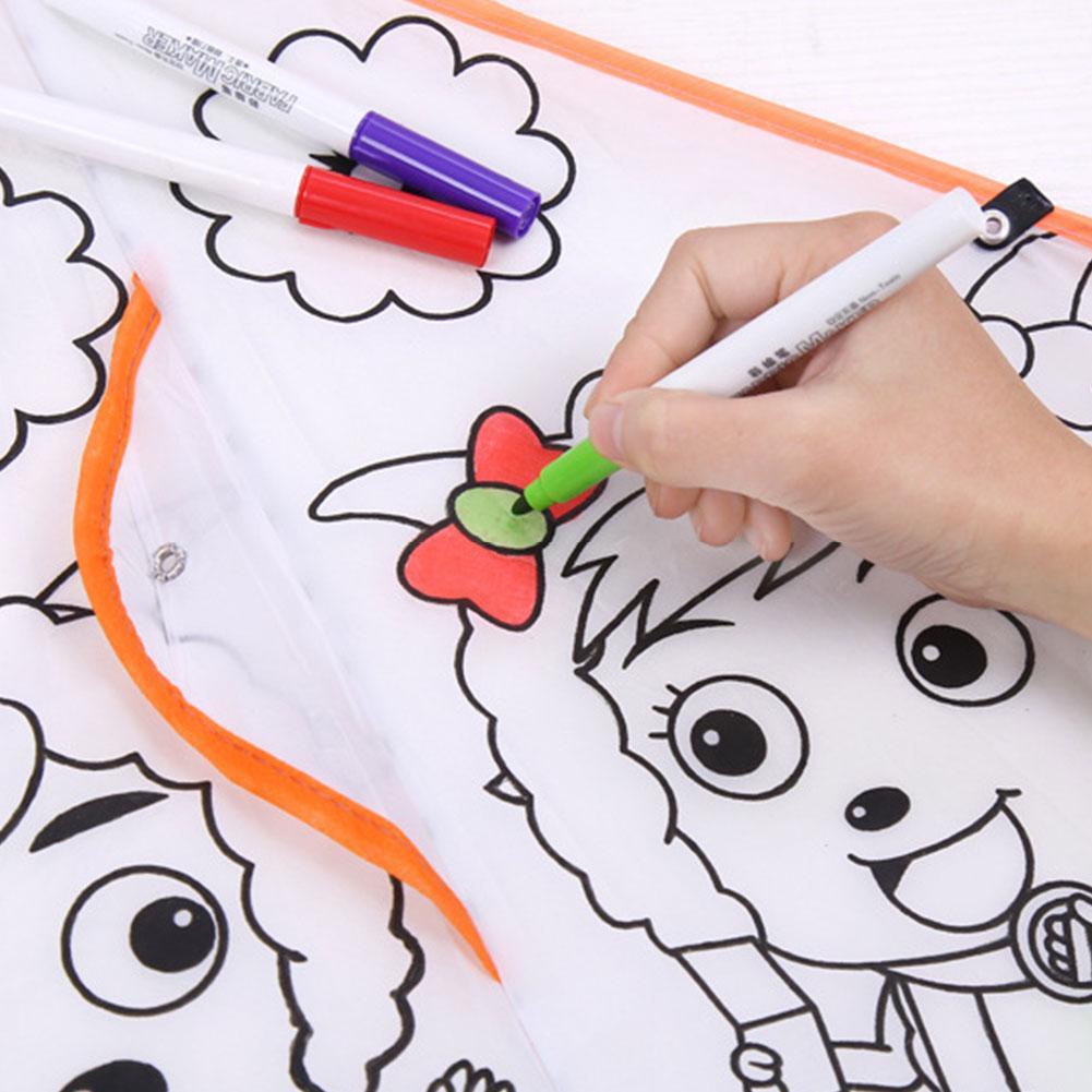 ว่าวเปล่า ทรงสามเหลี่ยม ลายการ์ตูนกราฟฟิติ DIY สําหรับเด็ก B7G1 ราคา ถูกที่สุด ดีลบีเคเค แกลเลอรีภาพที่ 2