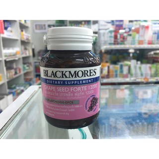 Blackmores Grape Seed Forte 12000 mg. แบลคมอร์ส เกรพ ซีด ฟอร์ท 12000 มก. บรรจุ 30 เม็ด