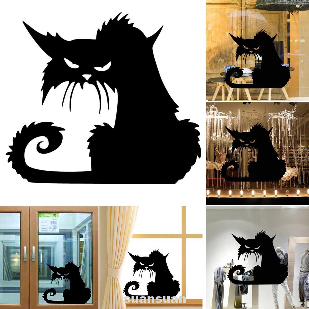 3D Decal Terror Home/Shop Decoration Halloween Theme Wall Sticker Black ...