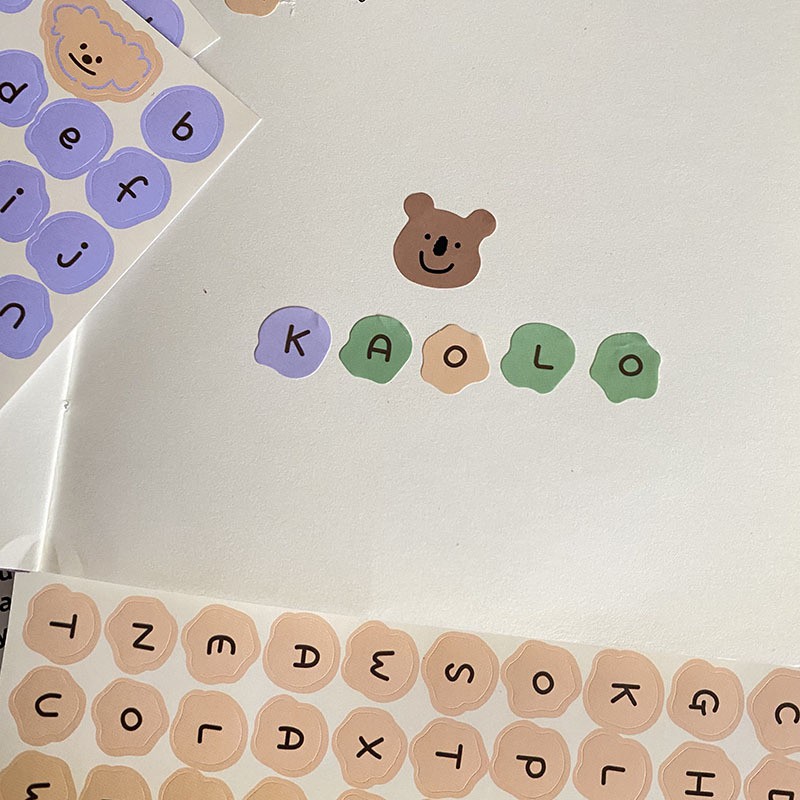 โอยา 丨 เกาหลีถามรุ่นอินสติกเกอร์ตัวอักษรสติกเกอร์วัสดุน่ารักสติกเกอร์กราฟฟิตีเครื่องเขียนเคสโทรศัพท์สติกเกอร์ตกแต่งสติกเกอร์ปิดผนึก