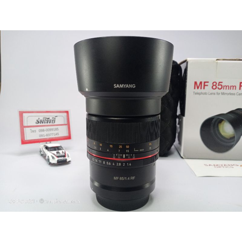 เลนส์ SAMYANG. MF 85f1.4 RF  เมาท์ canonRF