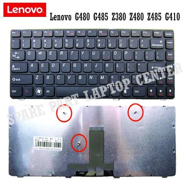 คีย์บอร์ด LENOVO IDEAPAD B480 G480 G480A G485 G485A G485G Z380 Z480 Z485 PK130N15A00 9Z.N5TSC.301