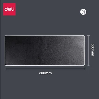 Deli แผ่นรองเมาส์ ที่รองเมาส์ หนัง ขนาด 80x30ซม แผ่นรองเม้า แผ่นรองเมาส์ขนาดใหญ่ เลื่อนเมาส์สบาย mouse pad