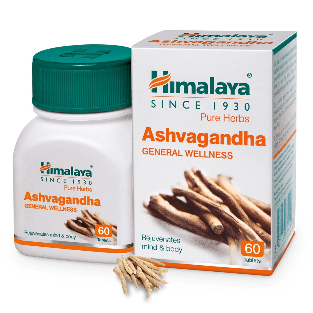 ยาชูกำลัง โสมอินเดีย Ashvagandha Himalaya กล่องใหม่ หมดอายุ 06/2027