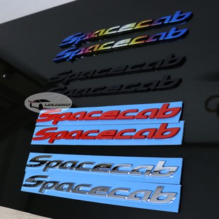 โลโก้ Spacecab ติดข้าง รถกระบะ 1 คู่ ซ้าย+ขวา มี 4 สี ให้เลือก สำหรับ All-new Isuzu D-MAX 2012-2018