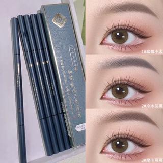 XIXI Fine Pen Drawing Triangle Eyebrow Pen [D472] ดินสอเขียวคิ้วหัวเรียวเล็ก ติดทนยาวนาน มีแปรงปัดคิ้ว