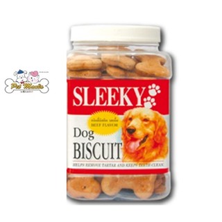 (รสเนื้อ)SLEEKY Biscuit บิสกิตสำหรับสุนัข 560 g