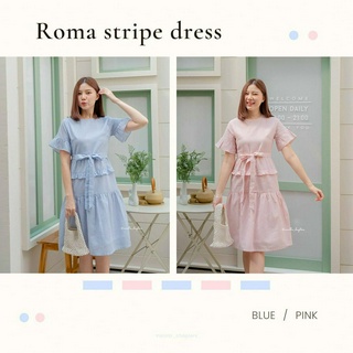 roma stripe dress  (vanilla_chapters)