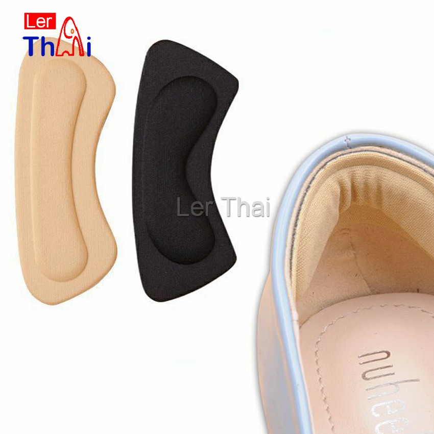 LerThai แผ่นกันกัด  แผ่นกันรองเท้ากัด เนื้อนิ่ม ช่วยแก้รองเท้าหลวม 1 แพค ต่อ คู่  Sponge heel pad - รูปที่ 3