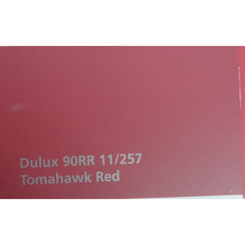 Dulux Weathershield Ultima ดูลักซ์ เวเธ่อร์ชีลด์ เนียน 90RR 11/257	Tomahawk Red โทนแดง