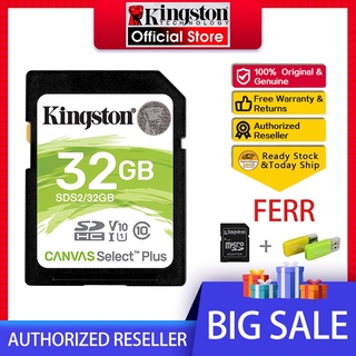 ใหม่ล่าสุด ของแท้ 100% เมมโมรี่การ์ด SD Kingston 32gb SDHC ดิจิทัลคลาส 10 32gb Schede Memoria SD สําหรับกล้องดิจิทัล Sony DSLR