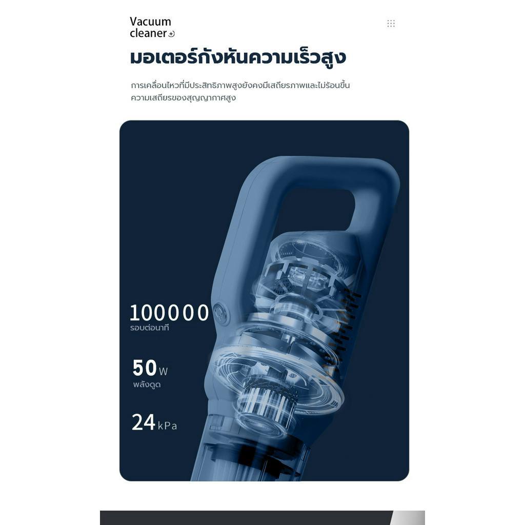 【รับประกัน 1 ปี】KENTO LITE ST  Vacuum Cleaner เครื่องดูดฝุ่นไร้สาย พกพา 20000Pa ขจัดคราบฝังแน่นได้เร็ว การกรอง 4 ชั้น - รูปที่ 3