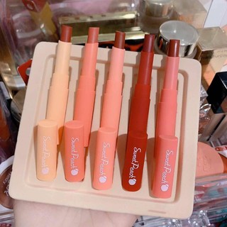 stick peach hangfang 5 pcs set ลิปสติก 5 สี