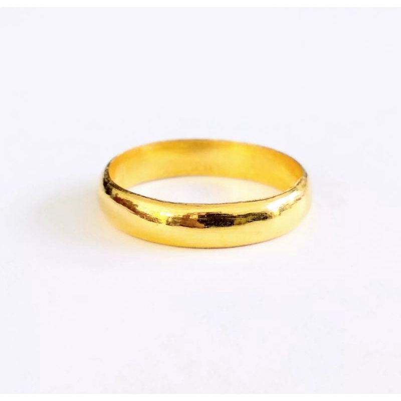 แหวนทองแท้  1 สลึง 96.5%  นน.3.8 กรัม ลายเกลี้ยง​ ปอกมีด ขายได้ จำนำได้ มีใบรับประกัน แหวนทอง