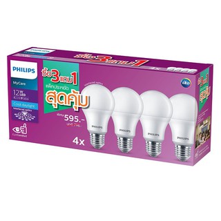 หลอดไฟLED หลอดไฟ A60 E27 12วัตต์ สีขาวนวลLED BULB A60 12W COOL DAYLIGHT