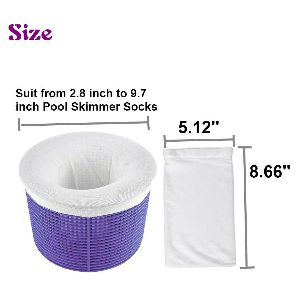 Pool Skimmer Socks x 5 - Perfect Savers for Filters, Baskets, and Skimmers