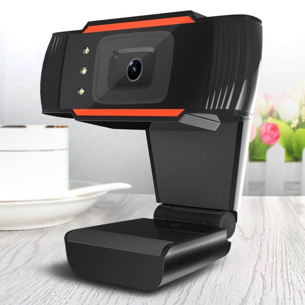 กล้องเว็บแคม HD Webcam 480p /1080p PC พร้อมไมโครโฟนสำหรับ Skype