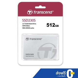 Transcend SSD230S 512GB SATA III รับประกัน 5 ปี หรือ**รับประกันไม่เกิน 280 TBW **มีใบกำกับภาษี- TS512GSSD230S