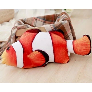 AL-106 ตุ๊กตาแคทนิป ปลาแคทนิป ของเล่นแมว ปลาแมว แคตนิป Cat Fish Toy ขนาด 20 ซม. ของเล่นแมวไม่มีมอเตอร์ 🔥 พร้อมส่ง 🔥