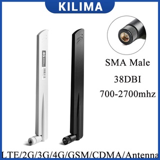 เสาอากาศเชื่อมต่อ ตัวผู้ 4G LTE 38DBI SMA สําหรับโมเด็มเราเตอร์ GSM CDMA 3G 4G 700-2700mhz 1-5 ชิ้น