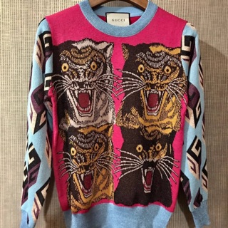 เสื้อแขนยาวG Tiger intasia viscose sweater