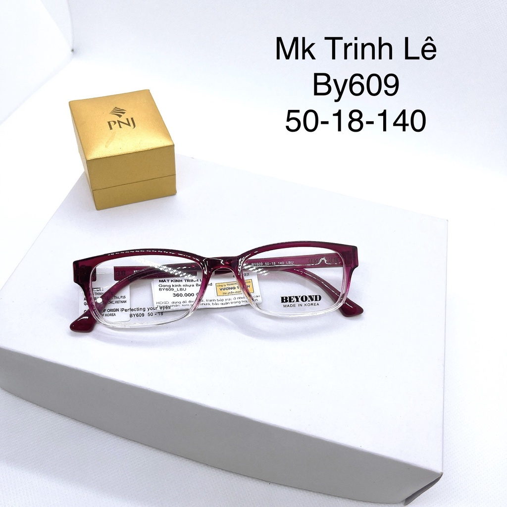 กรอบแว่นพลาสติกเด็ก TR90 BY609 สีแดงเกาหลี แว่น Trinh Le - แถมกล่อง