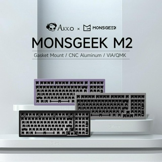 Akko MONSGEEK M2 ชุดคีย์บอร์ดอะลูมิเนียม 98 คีย์ RGB VIA QMK DIY