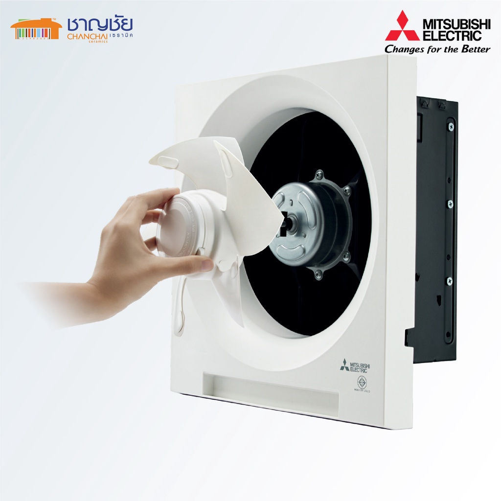 [🔥พร้อมส่ง] MITSUBISHI รุ่น EX-25SH7T พัดลมดูดอากาศ ติดผนัง ประหยัดไฟ ใบพัด 5 ใบ 10" สีขาว ขนาด 25 วัตต์