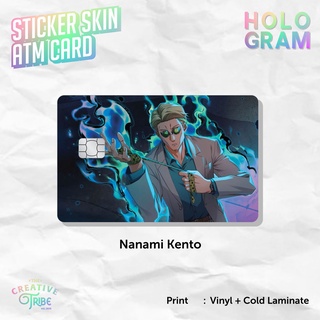 Nanami Kento - สติกเกอร์การ์ดผิว HOLOGRAM - Vinyl ATM Debit Credit Emoney Flazz Sticker Jujutsu Kaisen