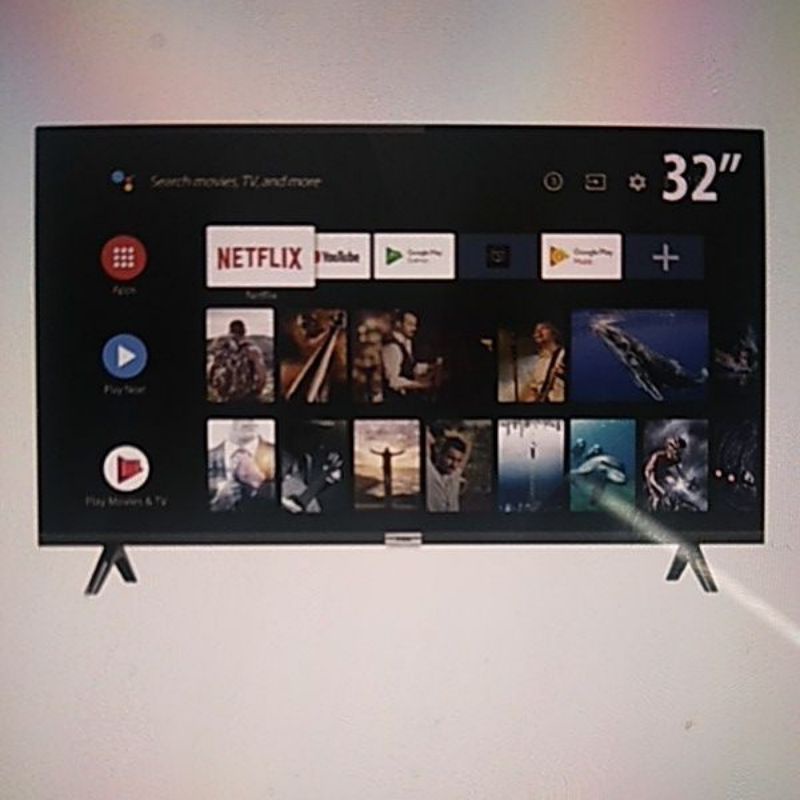 TCL ทีวี 32 นิ้ว Smart Android TV HD Wifi/Youtube/Nexflix+Free Voice Search remote รุ่น LED32S6500