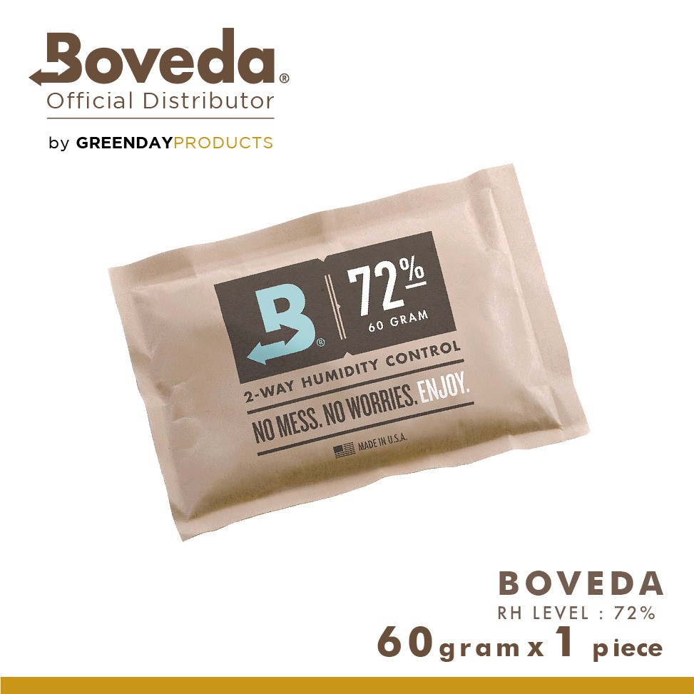 BOVEDA OFFICIAL - 60grams 72% RH (1 piece)