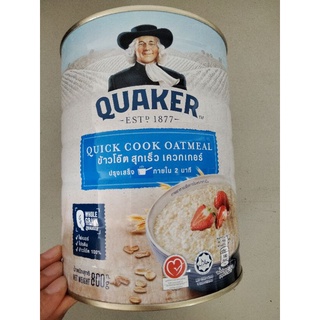 Quaker Quick Cook Oatmeal ข้าวโอ๊ต สุกเร็ว เควกเกอร์  800g