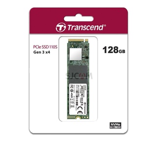 Transcend PCIe NVMe M.2 SSD 128GB Gen 3 x4: รับประกัน 5 ปี หรือ**ไม่เกิน 50 TBW** มีใบกำกับภาษี TS128GMTE110S