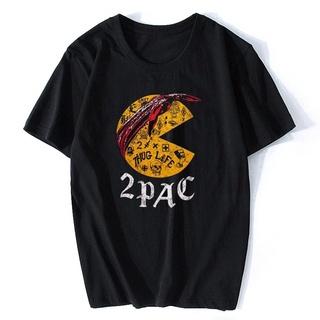 เสื้อยืดผู้ชาย 2Pac ทูพัค ชาคูร์ อาร์ไอพี สตรีท สวมฮิปฮอป แร็พ วินเทจ t0agprintingVINTAGE ~sy