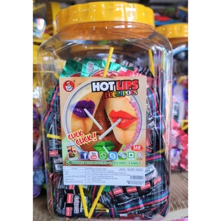 BIG TOP HOT LIPS LOLLIPOPS อมยิ้มเปลี่ยนสีลิ้น สินค้าจากมาเลย์