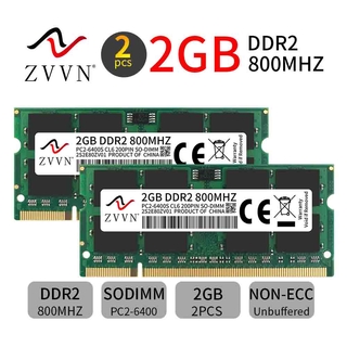 ☆ใหม่ พร้อมส่ง หน่วยความจําแล็ปท็อป ZVVN 4GB 2GB DDR2 2Rx8 PC2-6400 800Mhz SODIMM RAM AD22 2 ชิ้น