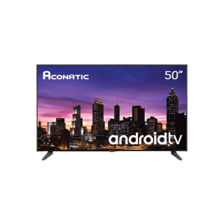 [คืน 500c. ทักแชท] Aconatic LED Android TV 4K HDR แอนดรอยทีวี ขนาด 50 นิ้ว รุ่น 50US100AN + รองรับการสั่งการด้วยเสียง (รับประกันศูนย์ 3 ปี)