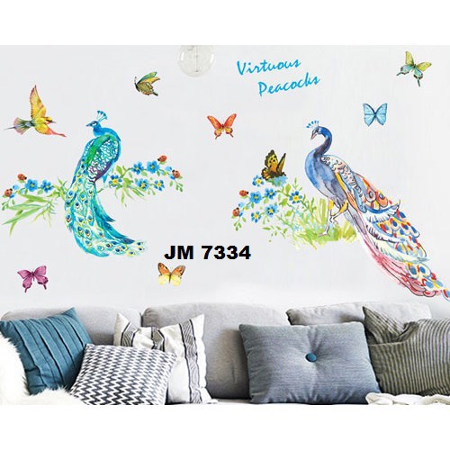 สติ๊กเกอร์ติดผนัง K 404 MERAK COUPLE WALSTIKER สติ๊กเกอร์ ROOM DECORTATION UK 90X60