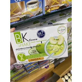 BK seven shake Green Apple Flavour ผลิตภัณฑ์เสริม น้ำชงแอปเปิ้ลเขียว(1กล่อง/10ซอง)